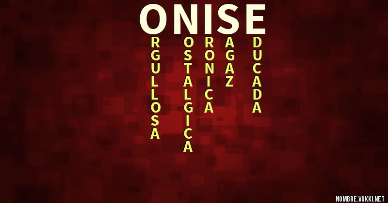 Acróstico onise