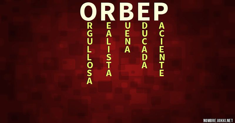 Acróstico orbep