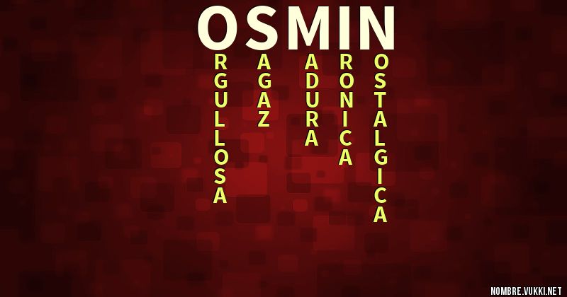 Acróstico osmin