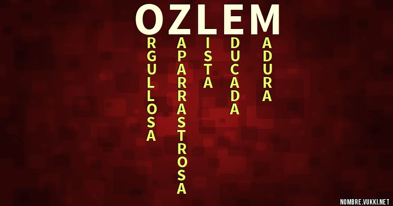 Acróstico ozlem