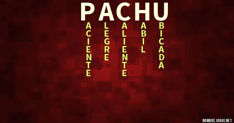 Acróstico pachu