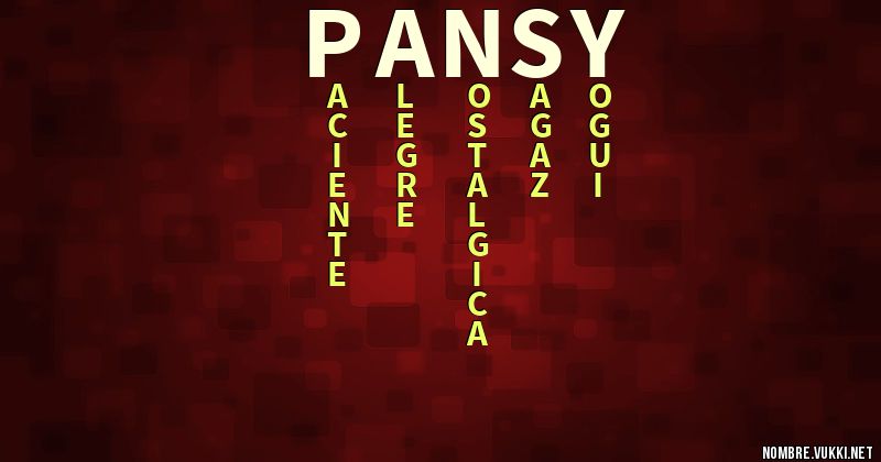 Acróstico pansy