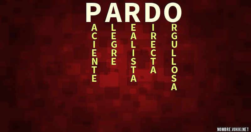 Acróstico pardo