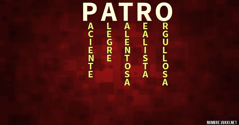 Acróstico patro