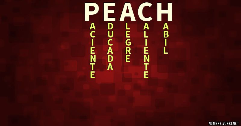 Acróstico peach