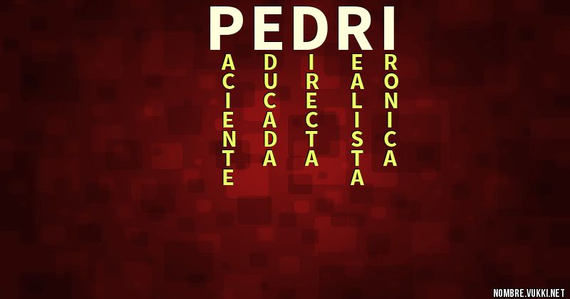 Acróstico pedri