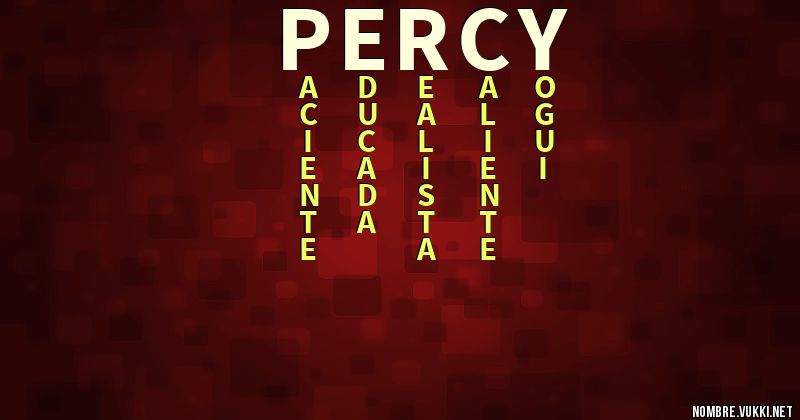 Acróstico percy