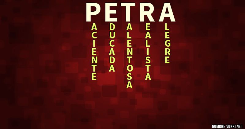 Acróstico petra