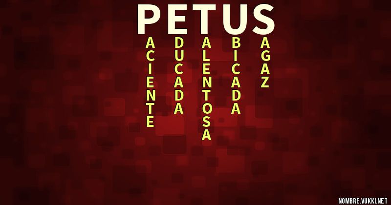 Acróstico petus