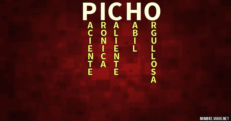 Acróstico picho