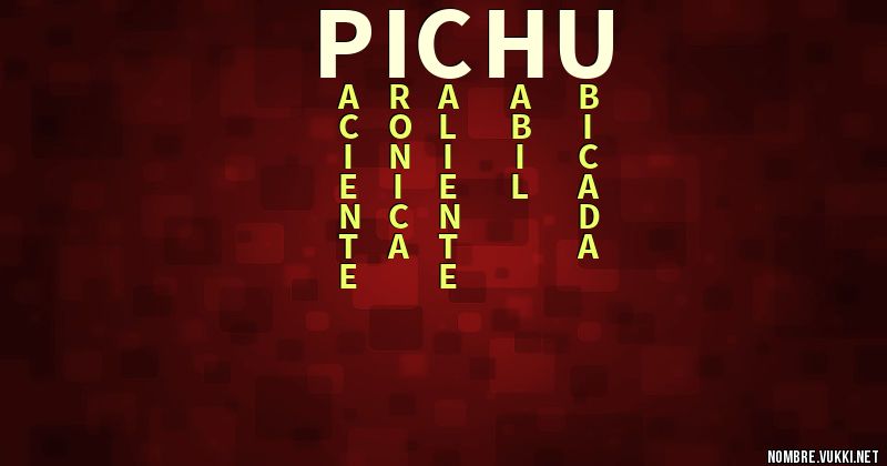 Acróstico pichu
