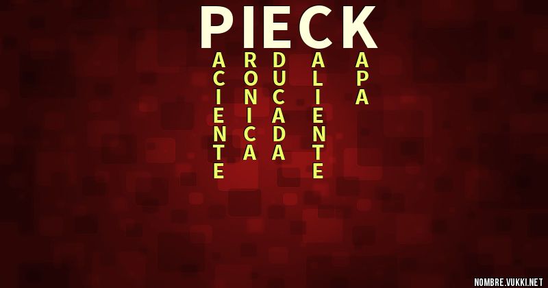 Acróstico pieck