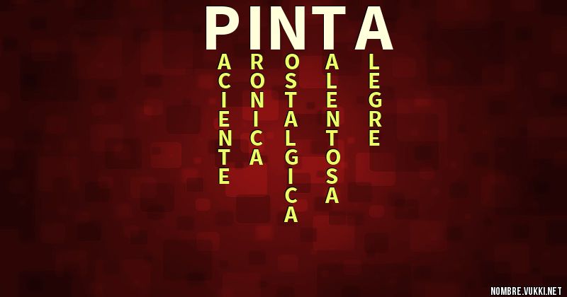 Acróstico pinta