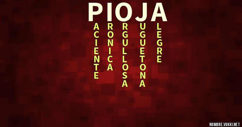 Acróstico pioja