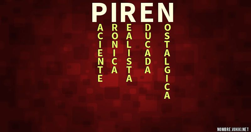 Acróstico piren