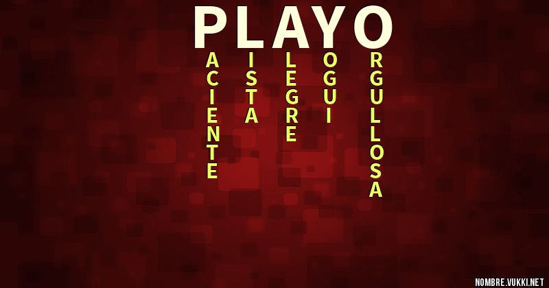 Acróstico playo