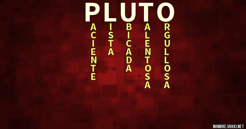 Acróstico pluto