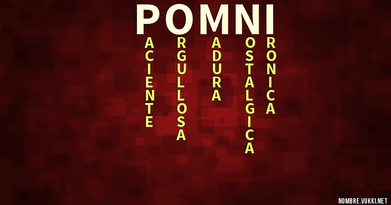 Acróstico pomni