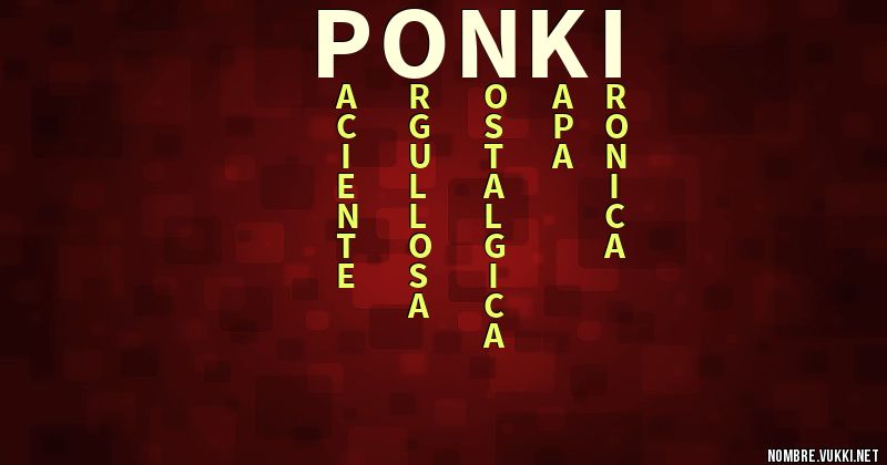 Acróstico ponki