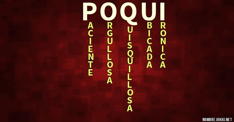 Acróstico poqui