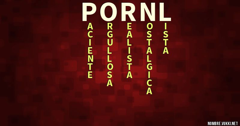 Acróstico pornl