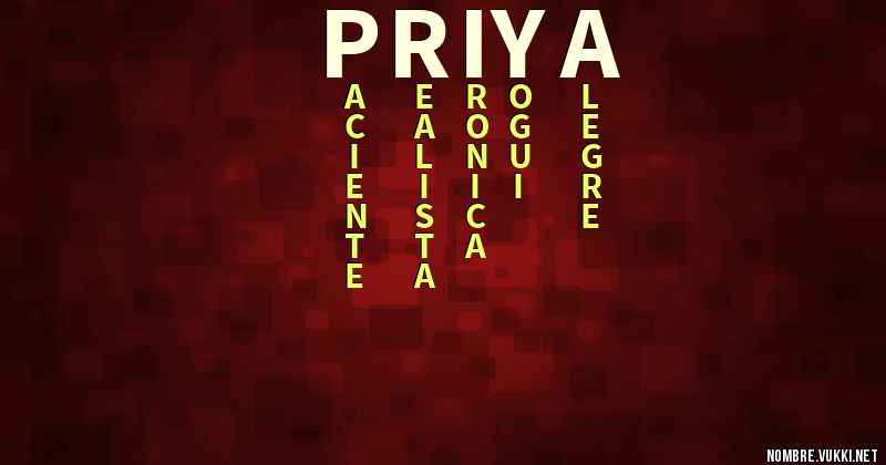 Acróstico priya