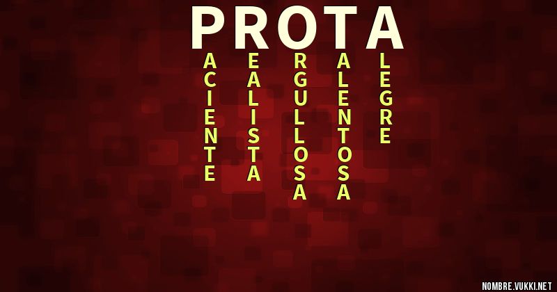 que significa prota que significa prota
