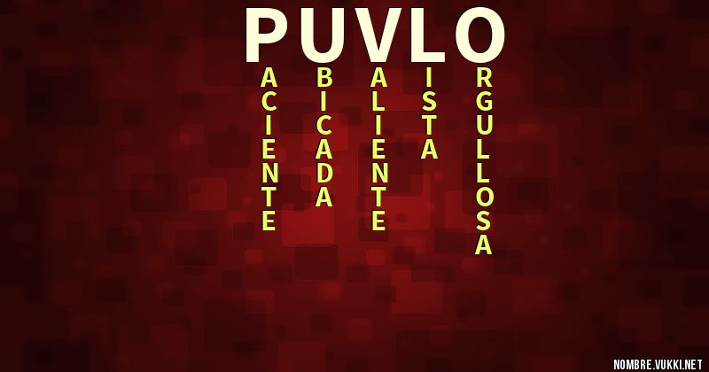 Acróstico puvlo