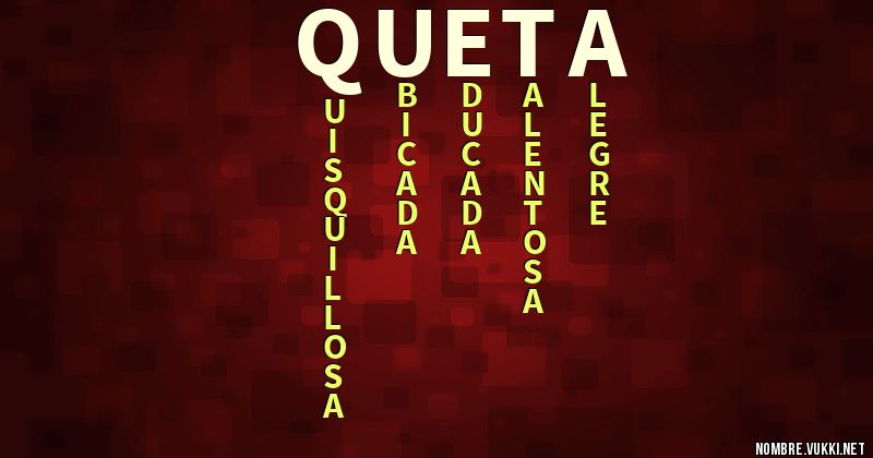 Acróstico queta
