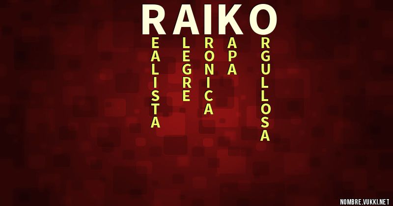 Acróstico raiko