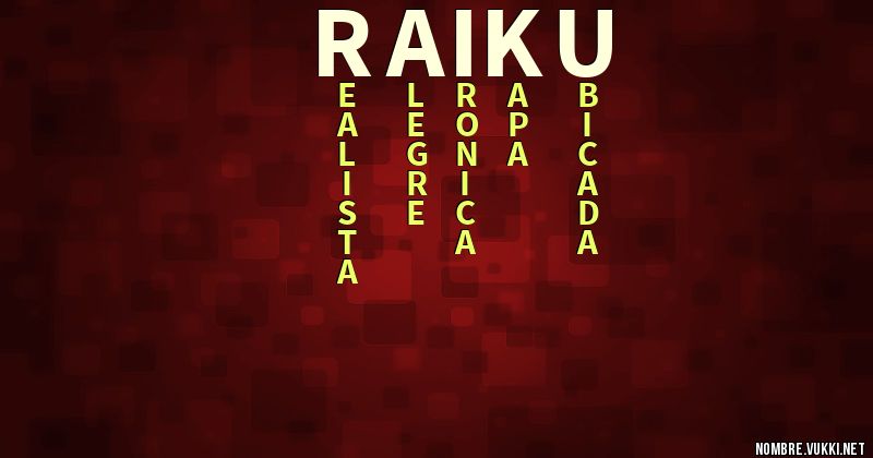 Acróstico raiku