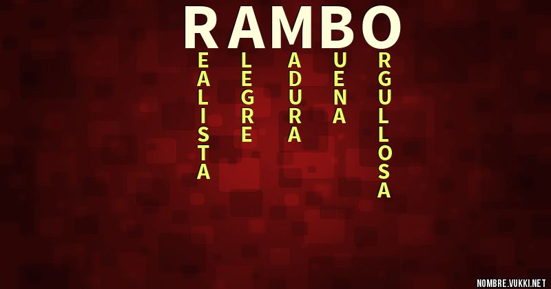 Acróstico rambo