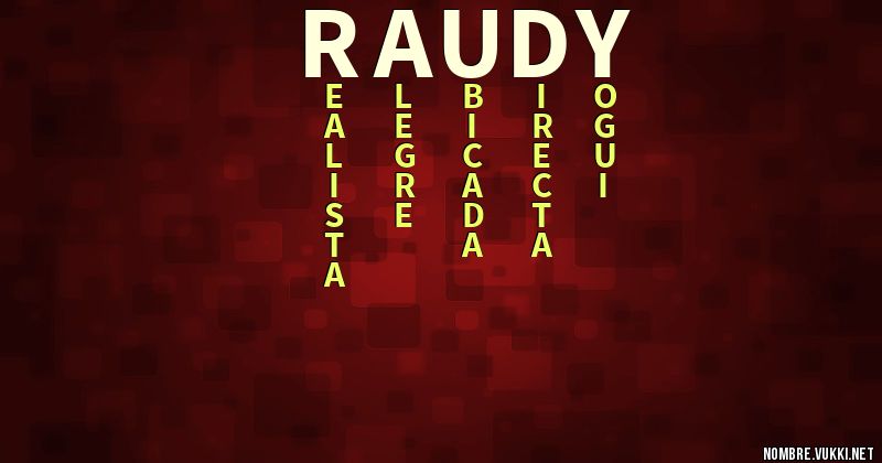 Acróstico raudy