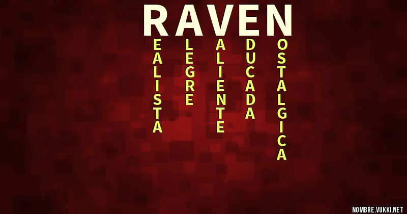 Acróstico raven