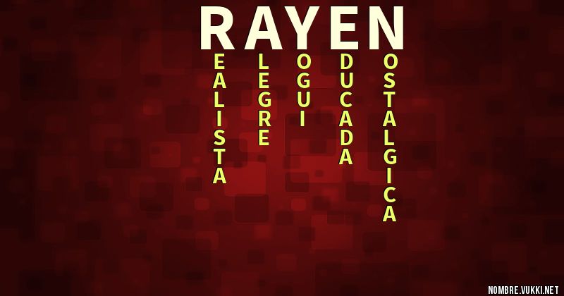 Acróstico rayen