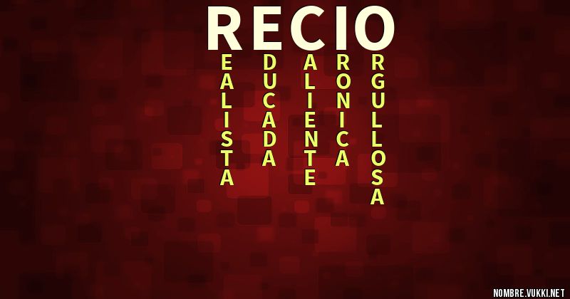 Acróstico recio