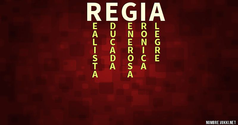 Acróstico regia