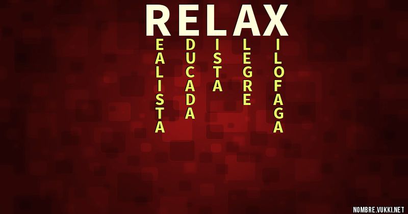 Acróstico relax