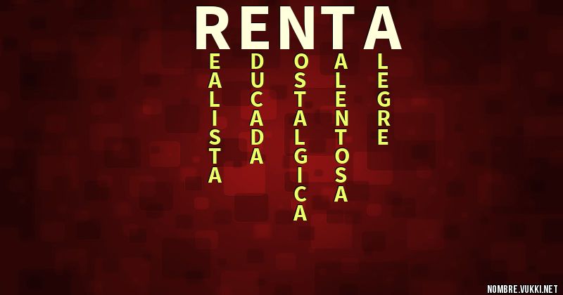 Acróstico renta