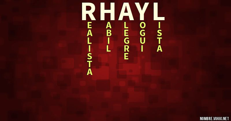 Acróstico rhayl