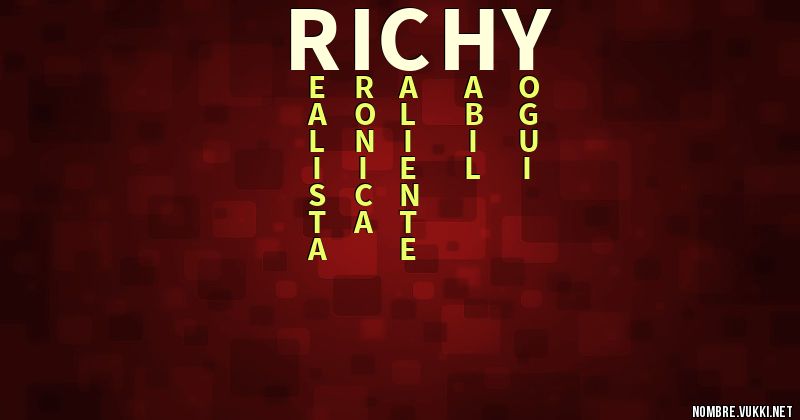 Acróstico richy