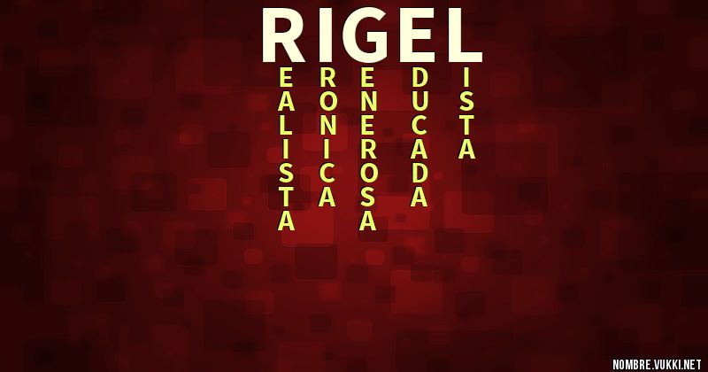 Acróstico rigel