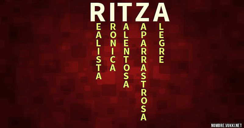 Qué significa ritza