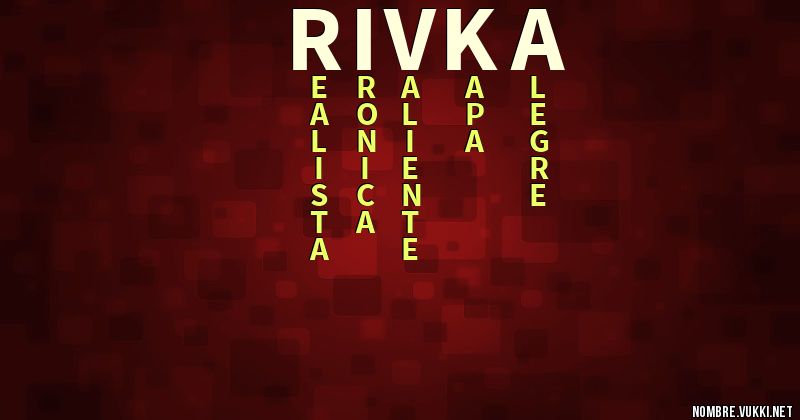 Acróstico rivka