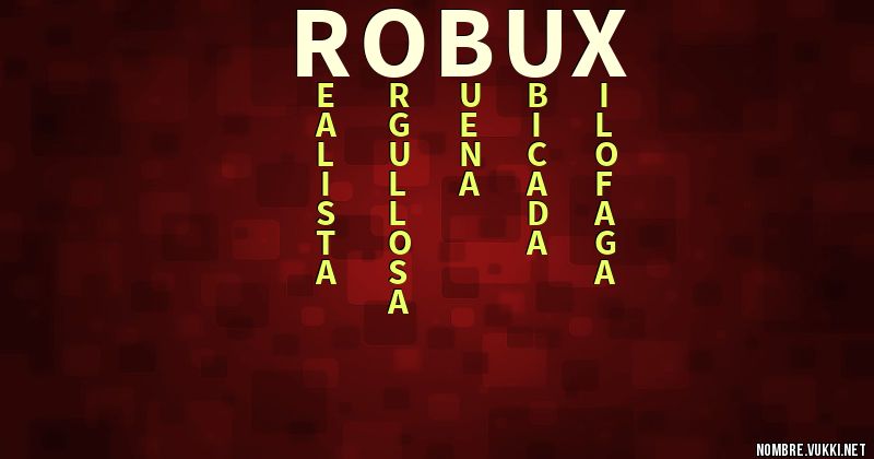 Acróstico robux