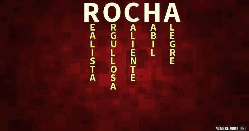 Acróstico rocha