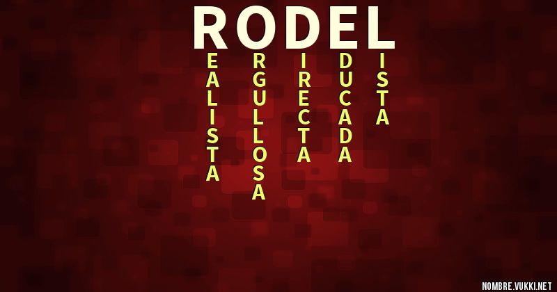 Acróstico rodel
