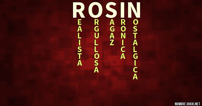Acróstico rosin