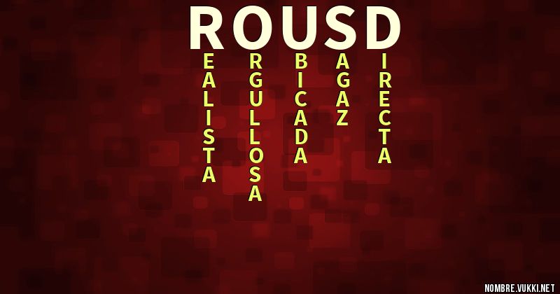 Acróstico rousd