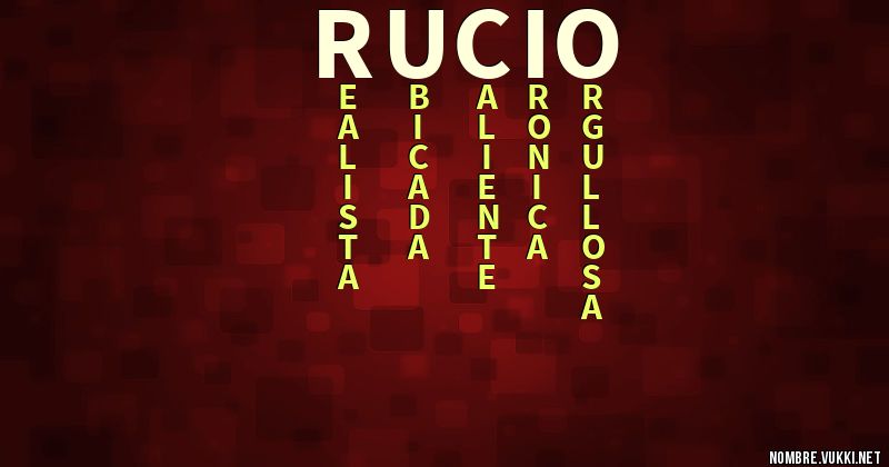 Acróstico rucio